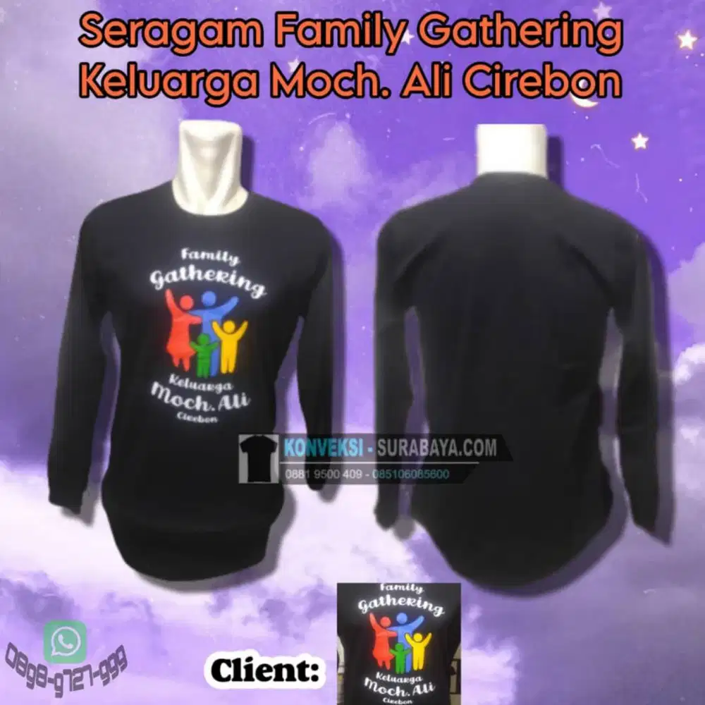 Custom Kaos Seragam Keluarga di Surabaya – Solusi Gathering Anda