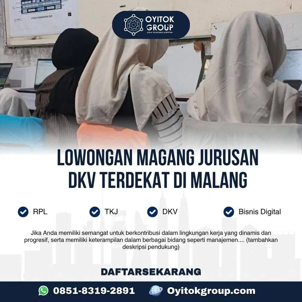 LOWONGAN MAGANG JURUSAN DKV TERDEKAT DI MALANG