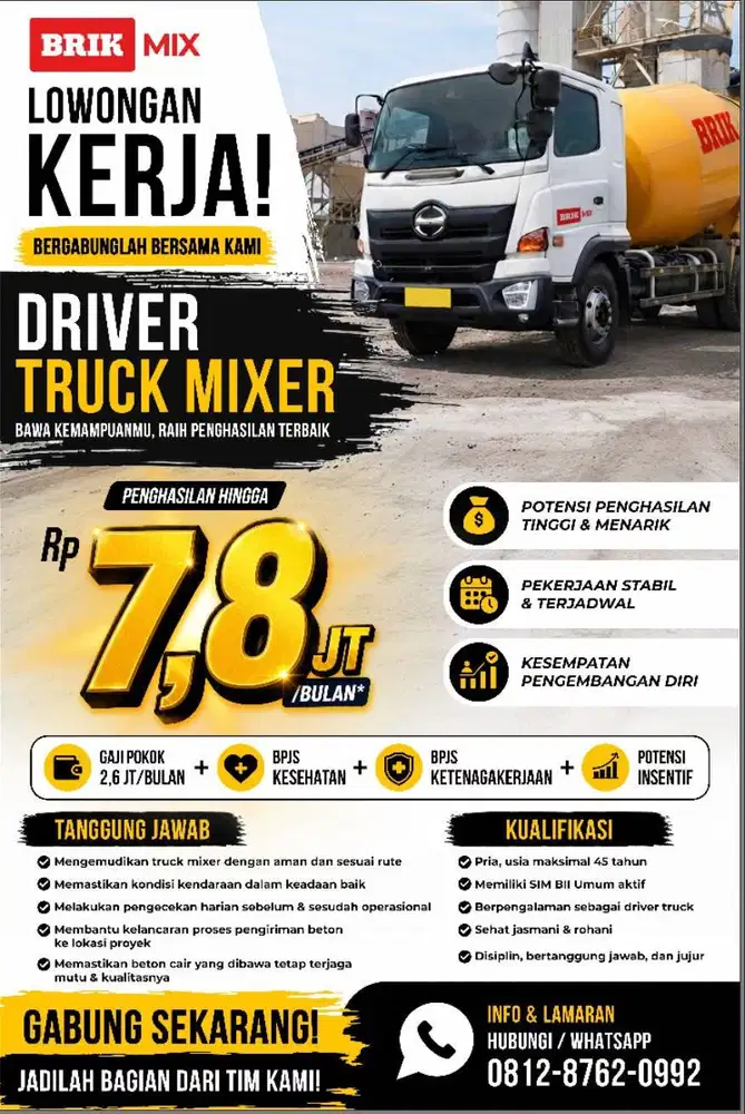 Driver Truck Mixer