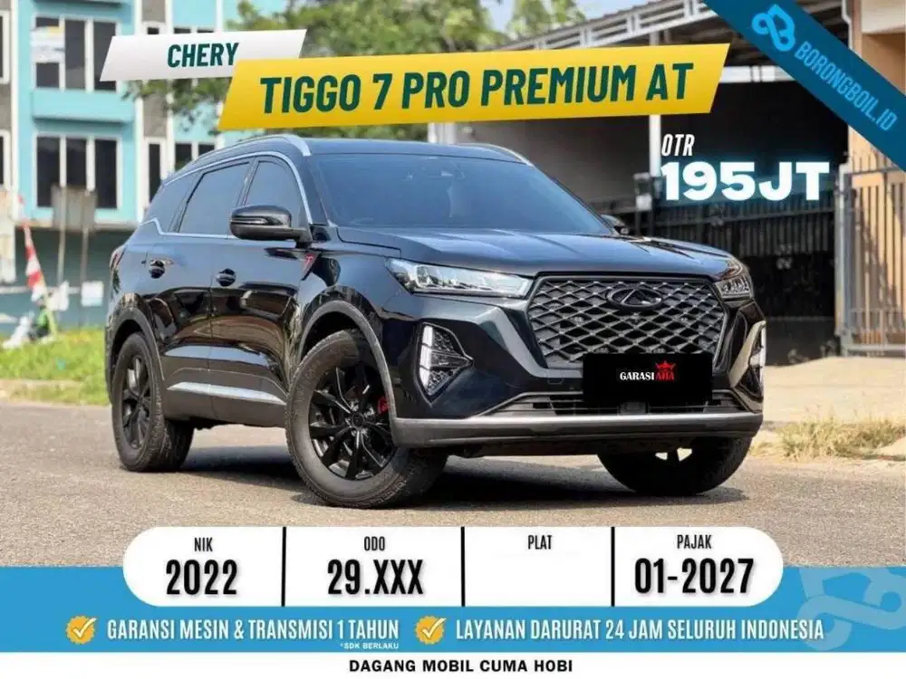Chery tiggo 7 pro premium AT 2022 hitam