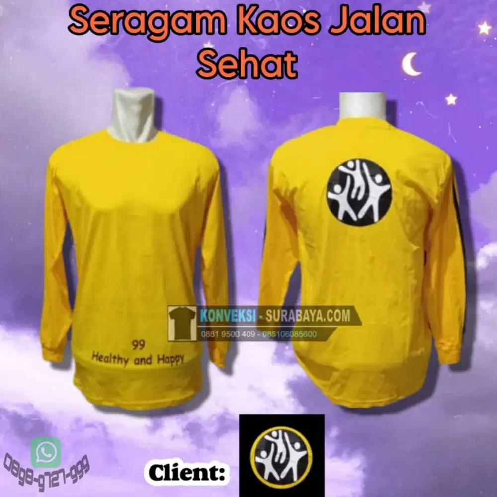 Konveksi Surabaya Spesialis Kaos Seragam Jalan Sehat