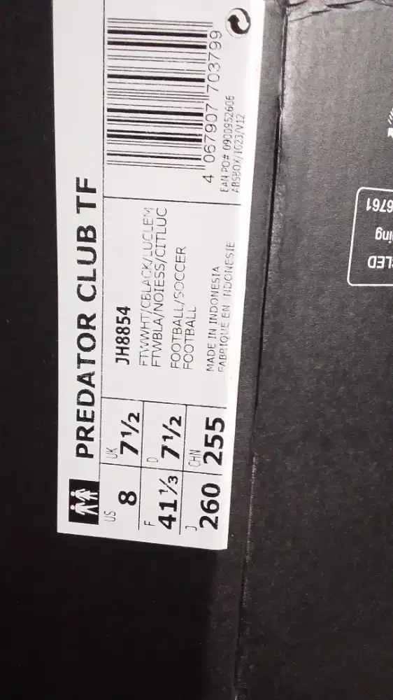 ADIDAS SEPATU PREDATOR CLUB TF