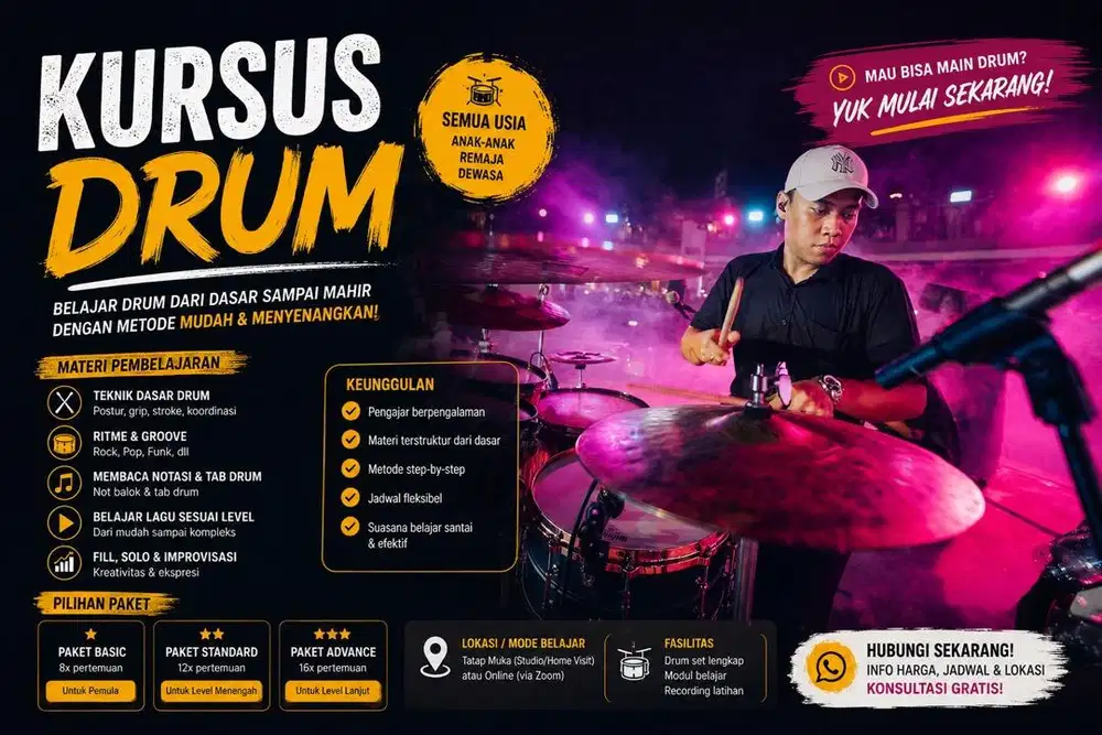 Kursus Drum Jakarta