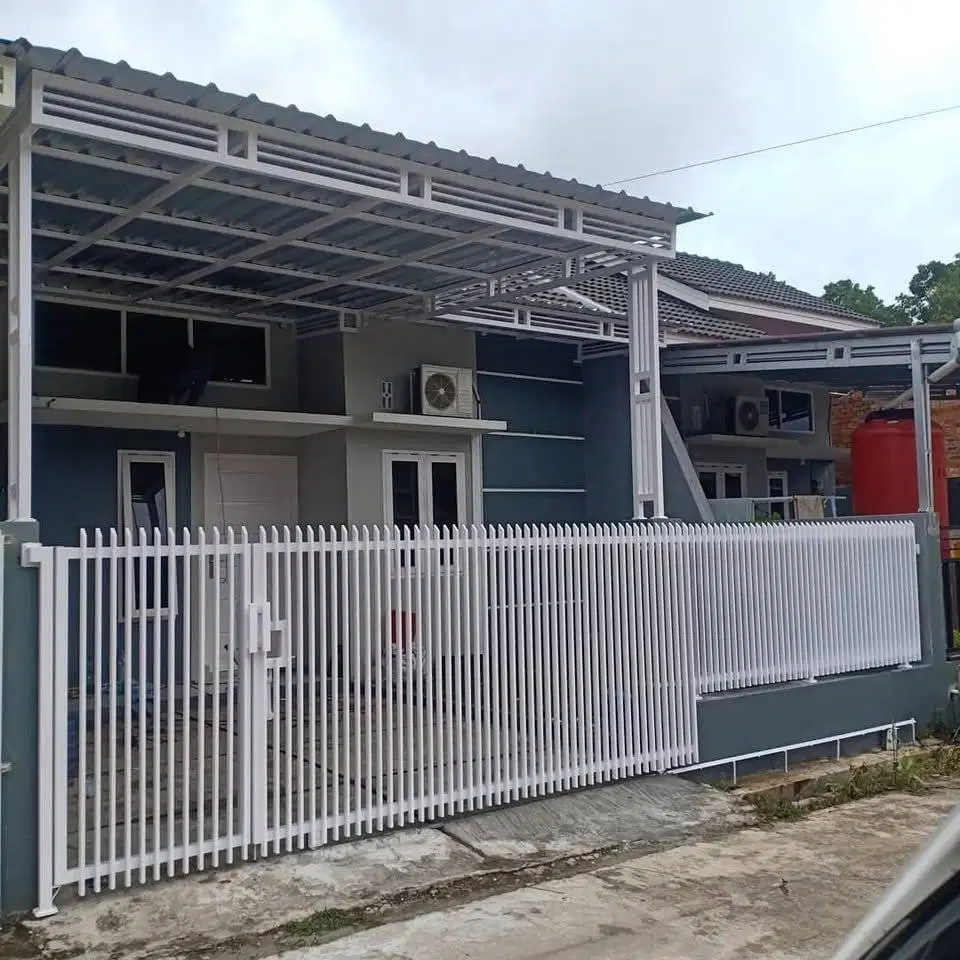 Pintu pagar rumah dorong/lipat model minimalis