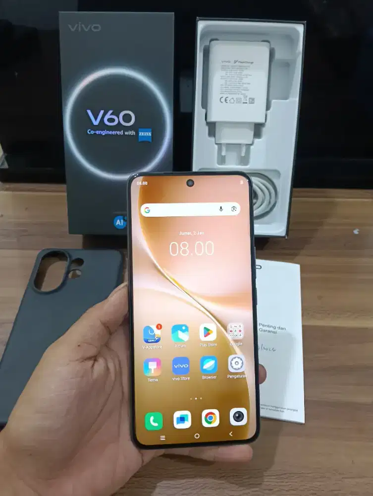 Vivo V60 5G ram 12/512gb seken murah dan lengkap