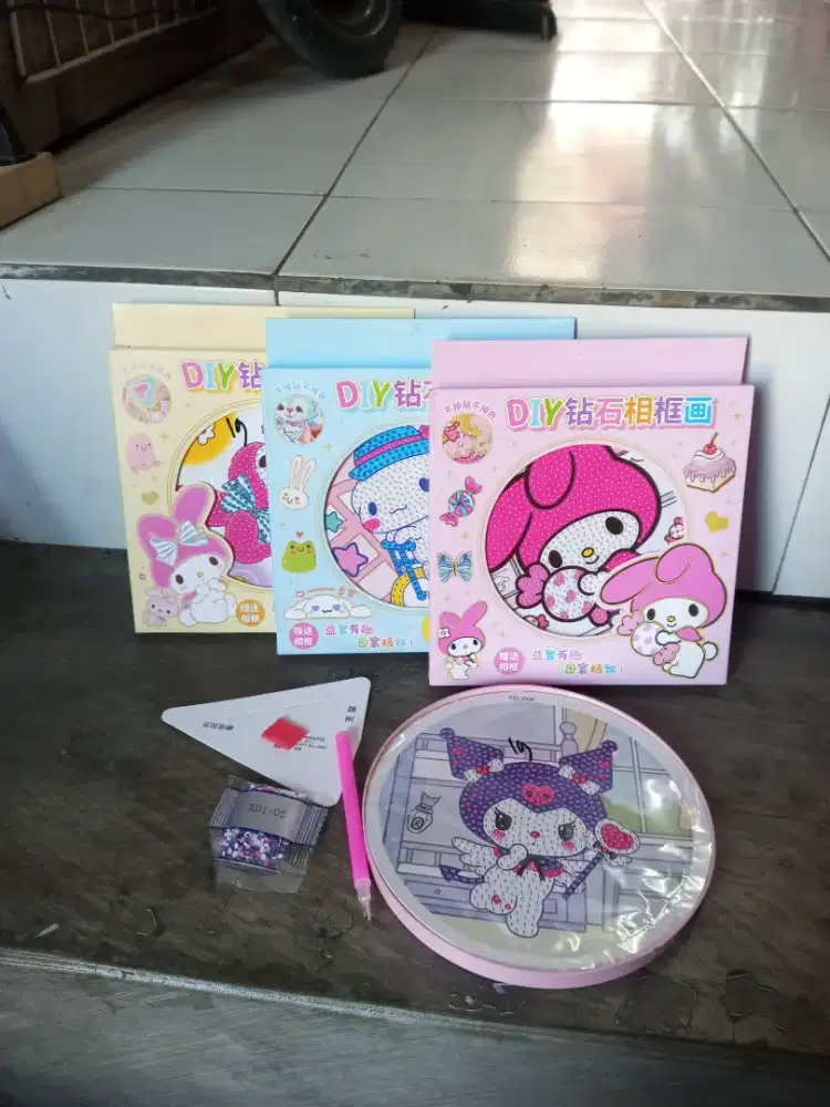 Mainan Anak Diamond painting karakter
