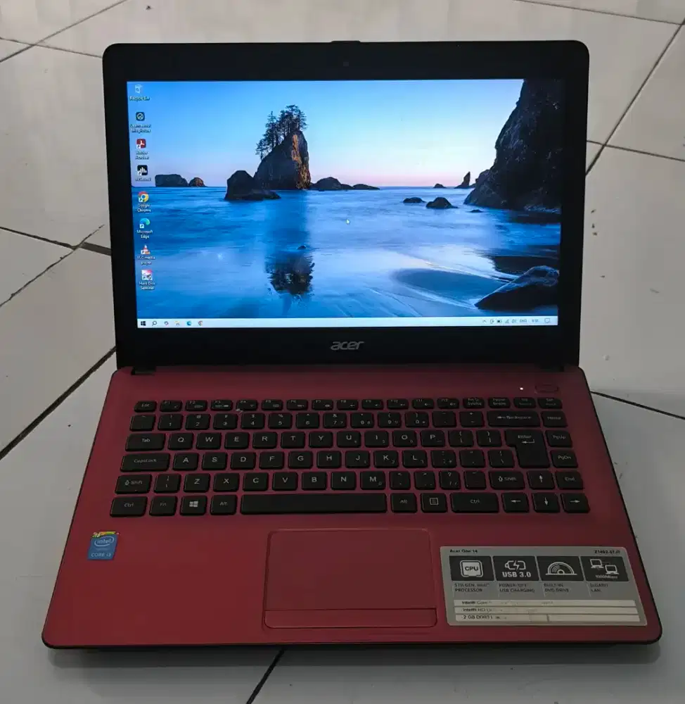 Acer mulus all normal ram 8 Hrdisk 500 batre 3 jam