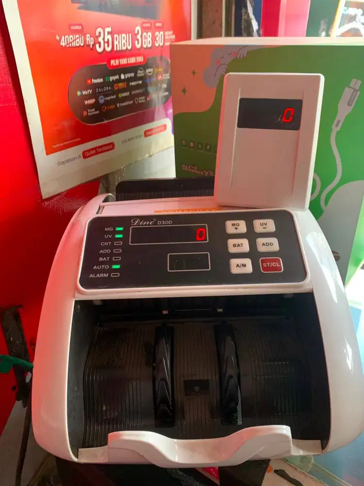 Mesin Penghitung Uang Money Counter Dino D-30D / D30D / D 30D IDR UV M