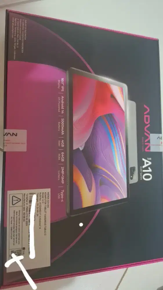 Jual tab advan baru segel