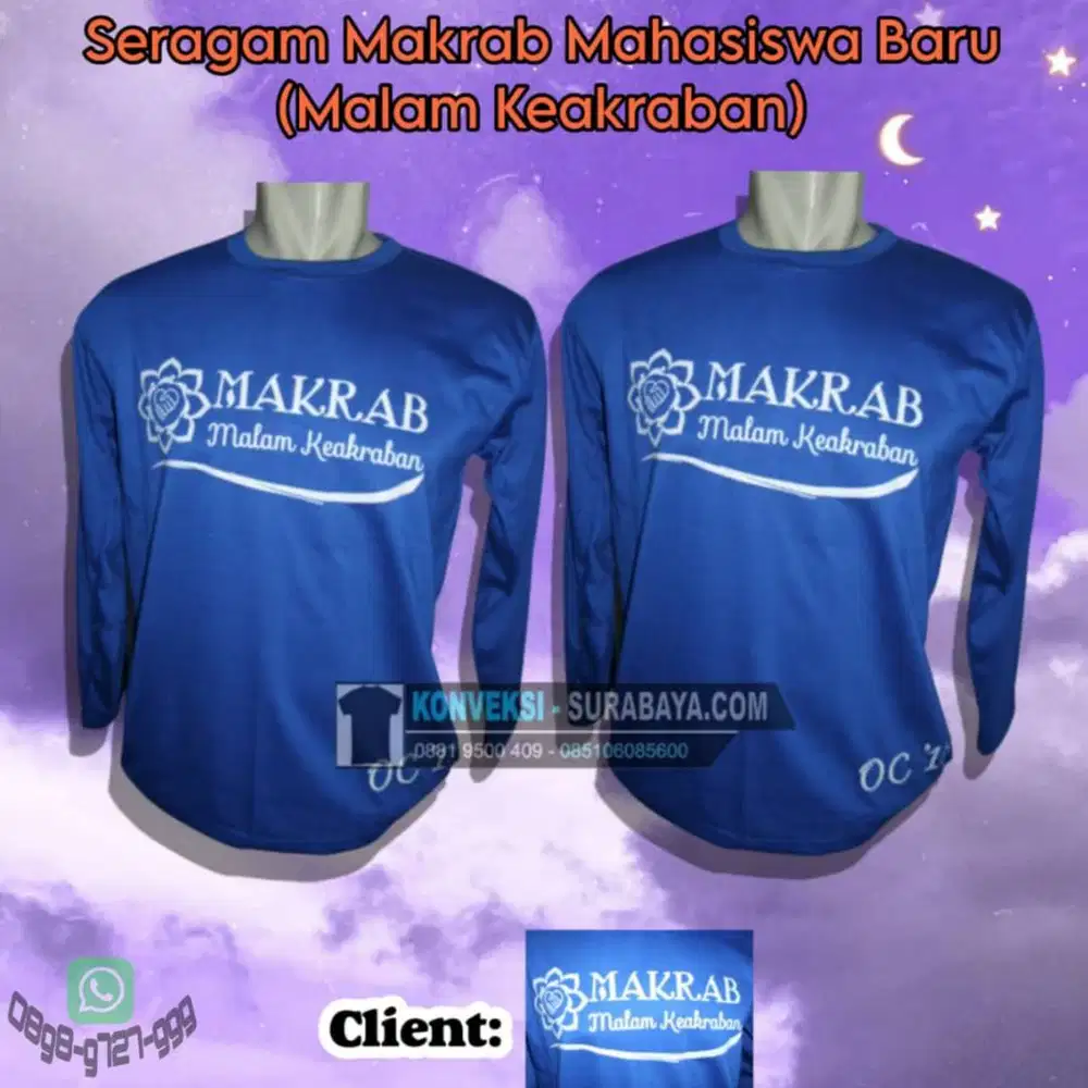 Vendor Kaos Kegiatan Mahasiswa SBY - Produksi Cepat & Tepat Waktu