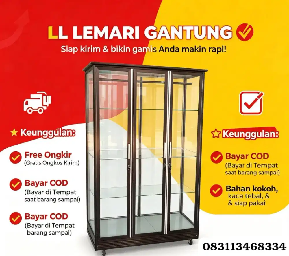 Lemari gantung gamis