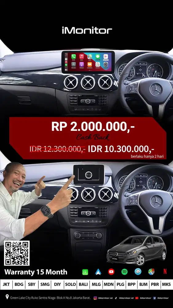 iMonitor head unit untuk Mercedes-Benz All series