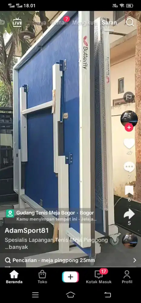 Tenis meja baru