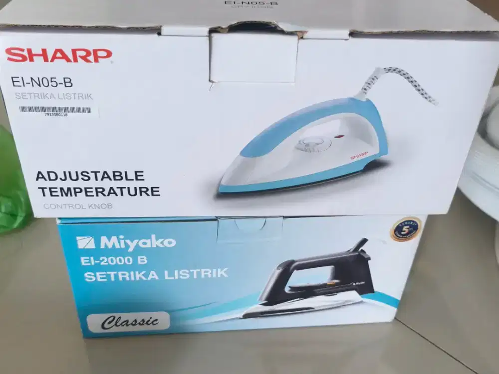 Setrika Miyako dan Sharp