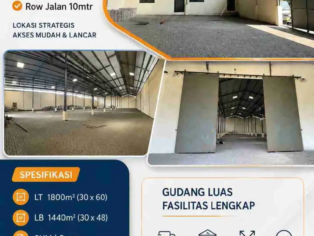 DI JUAL GUDANG SIAP PAKAI DI MARGOMULYO INDAH