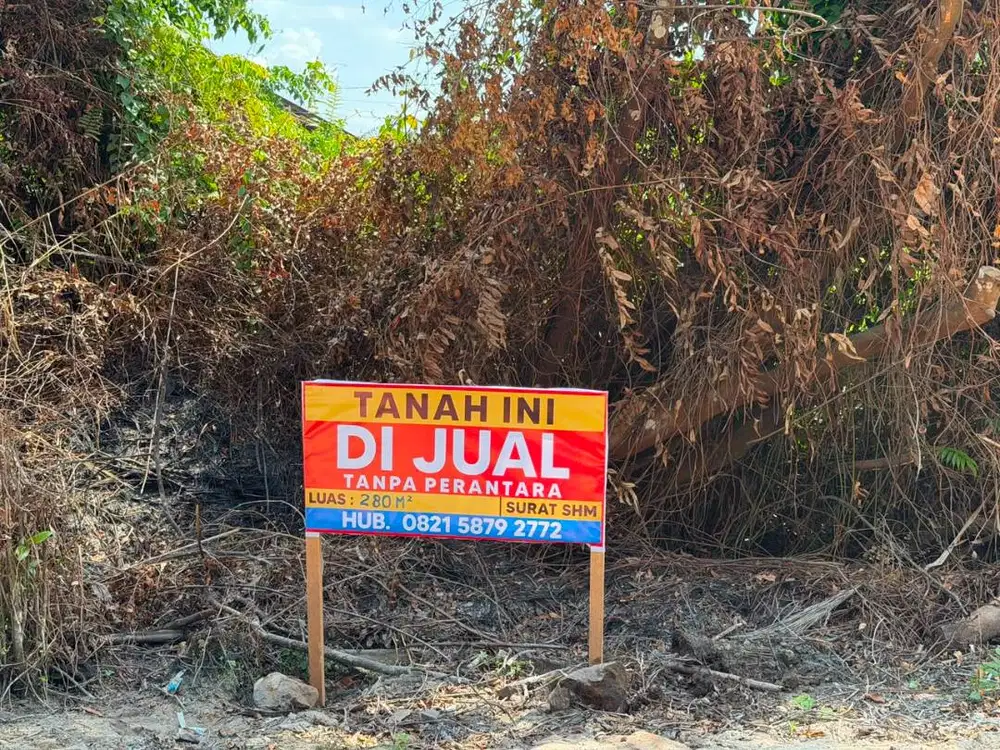 DIJUAL TANAH SHM  DALAM KOTA COCOK UTK PERUMAHAN DEKAT SMA 2 PBUN