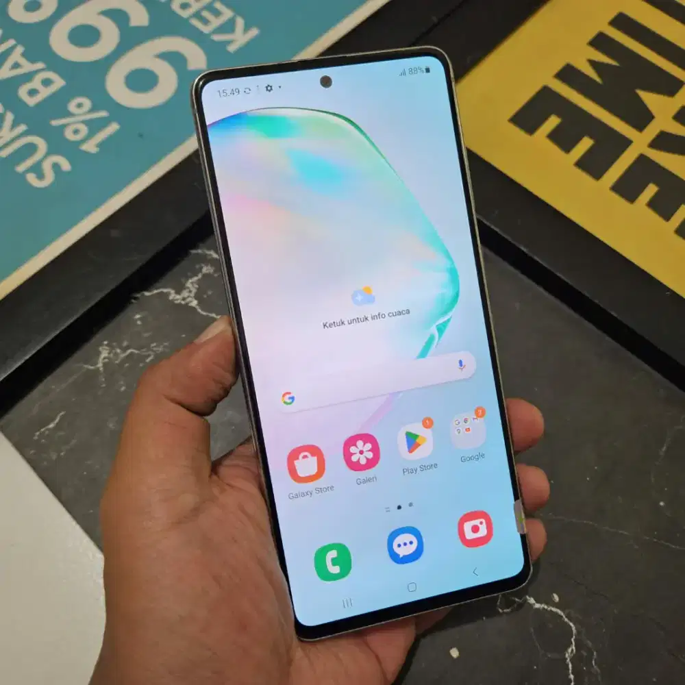 SAMSUNG GALAXY NOTE 10 LITE S PEN 8/128 GB RESMI SEIN NO MINUS
