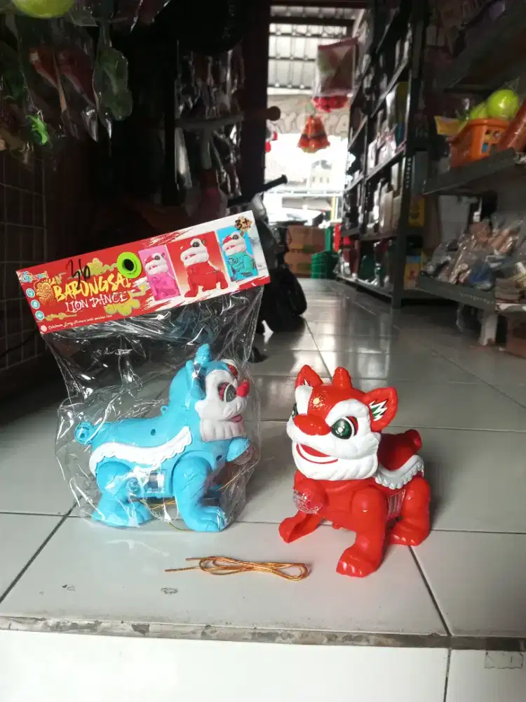 mainan anak barongsai baterai