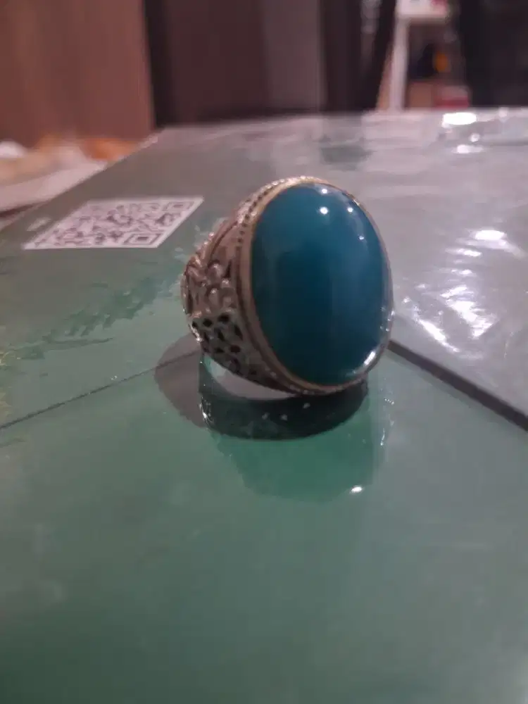 Jual Batu bacan doko size besar sedap dipandang ikatan alpaka