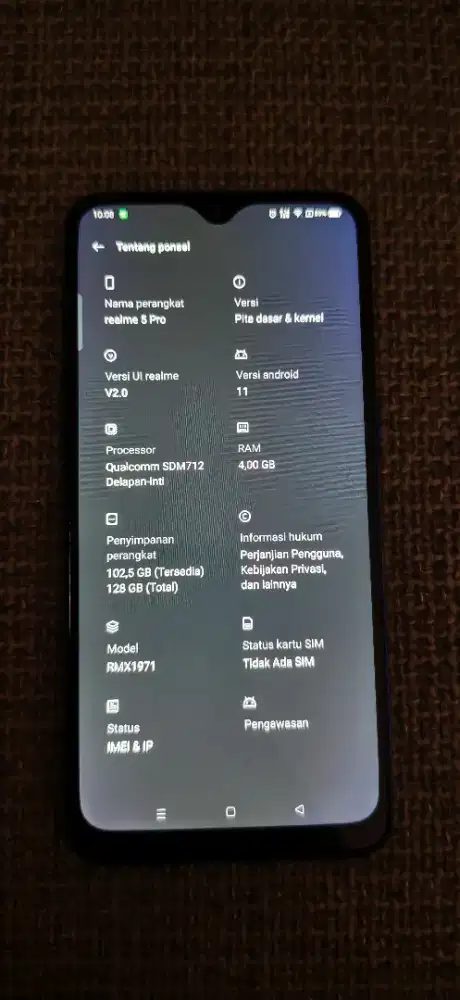 DIJUAL HP REALME 5 PRO 4/128 SECOND