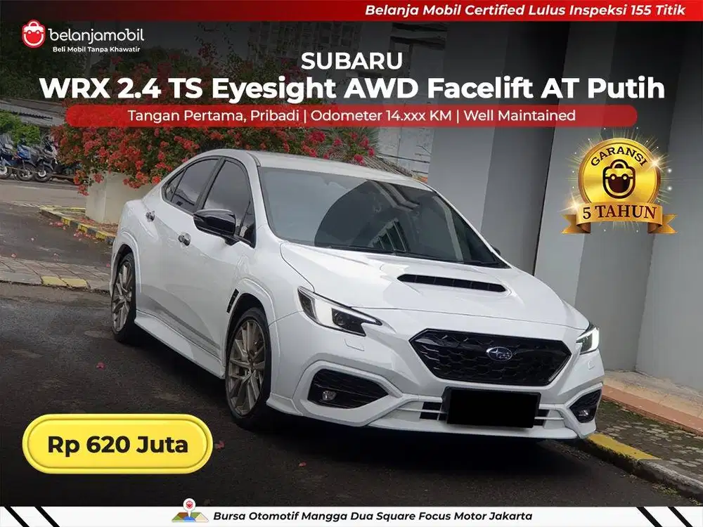 [ GARANSI 5TH ] Subaru WRX 2.4 TS Eyesight AWD AT Putih 2023 2024