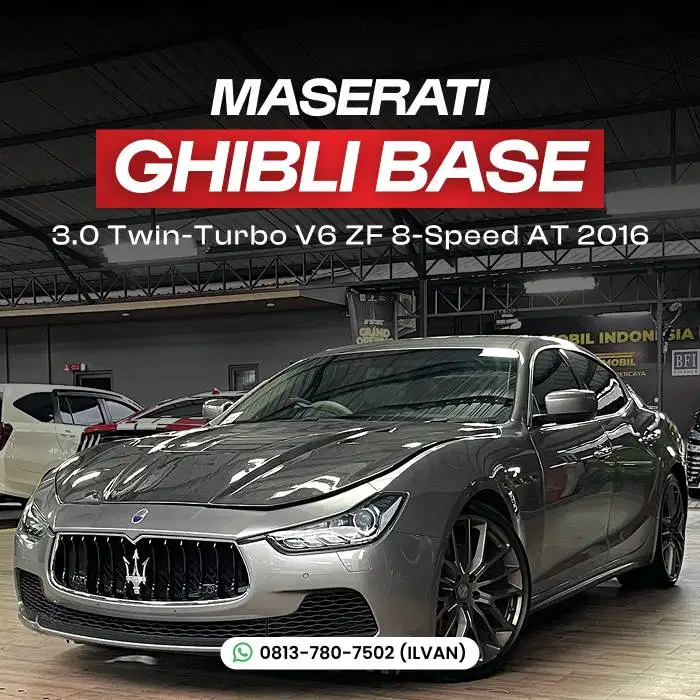 Maserati Ghibli Base 3.0 Twin-Turbo V6 ZF 8-Speed 2016 AT MATIC