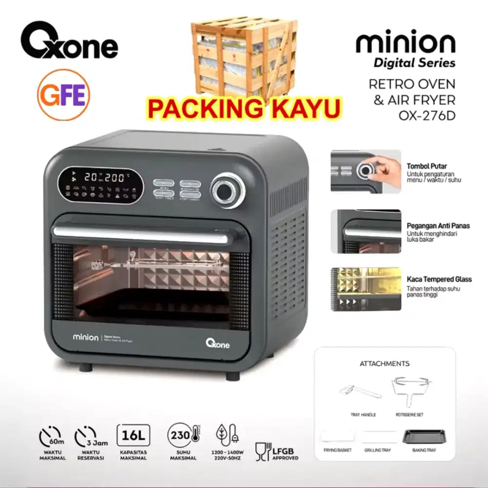 Oxone OVEN DAN AIRFRYER 5in1 BARU