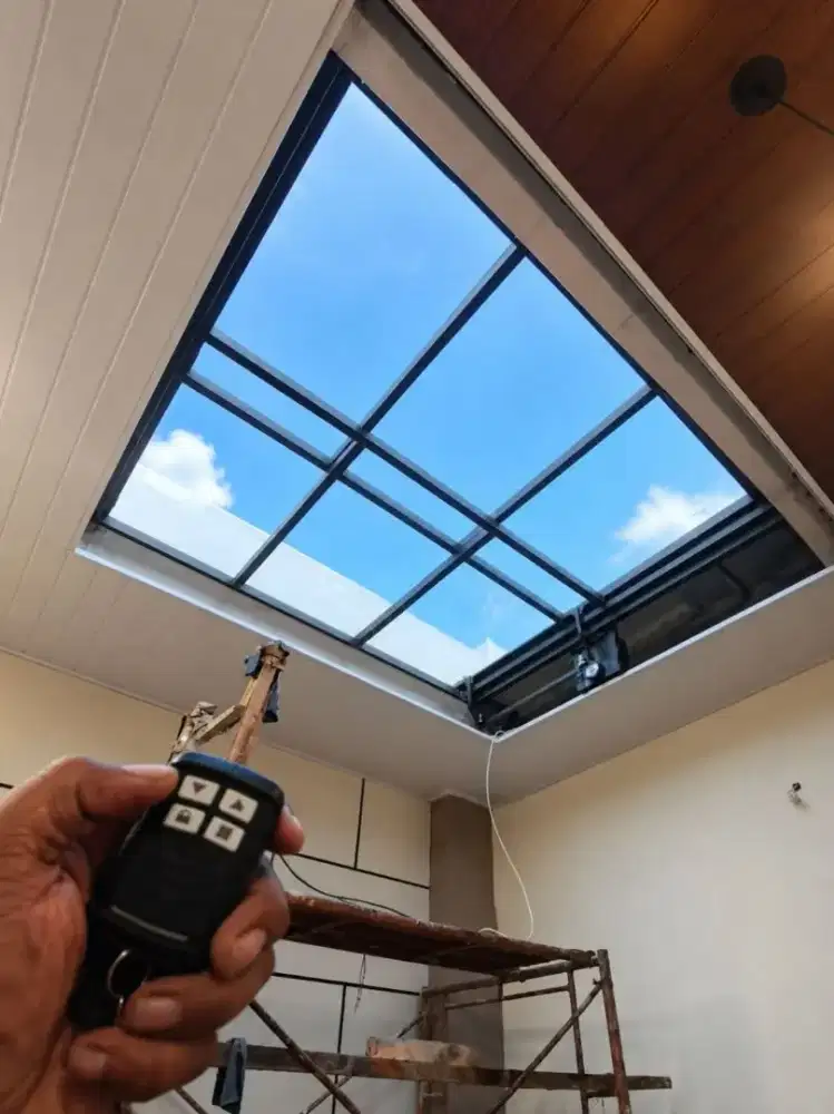 Kanopi baja ringan sleding manual kanopi  Skylight