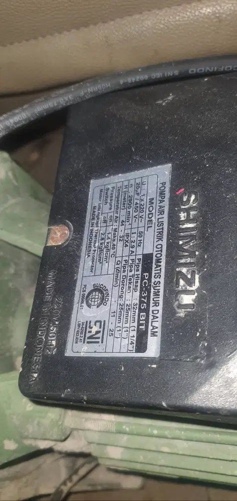 Pompa Jet Pump Otomatis Shimizu PC 375 Bit
