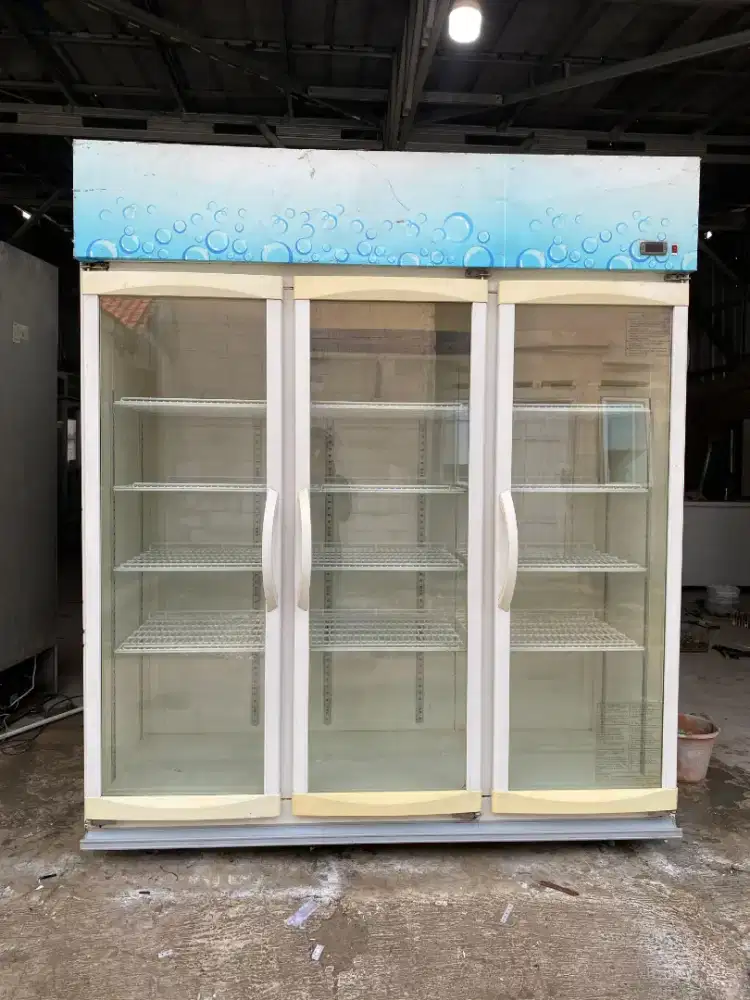 Chiller 3 pintu normal siap pakai