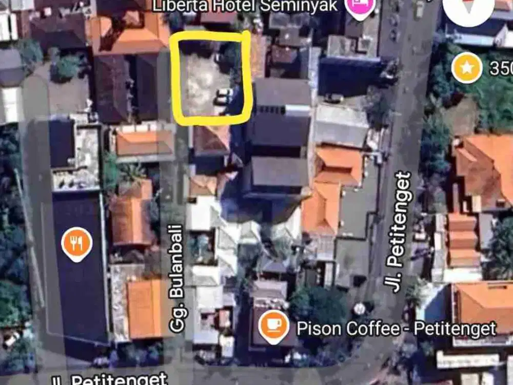 Tanah Komersial 300m2 Area Premium Petitenget Seminyak