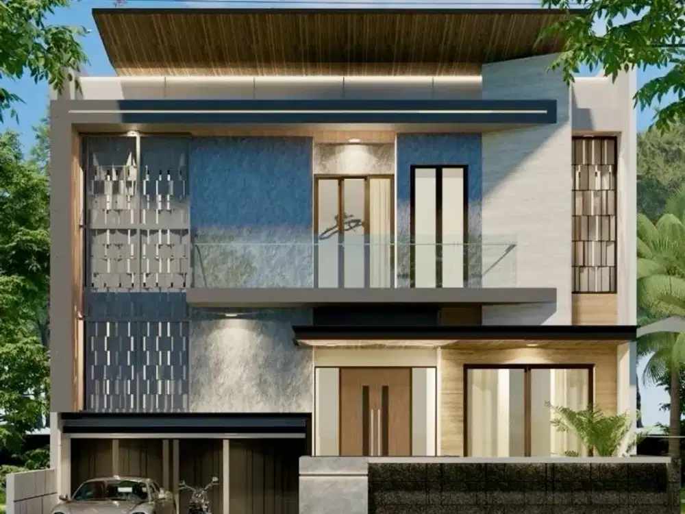 Pakuwon indah jual rumah modern minimalis new gress mewah