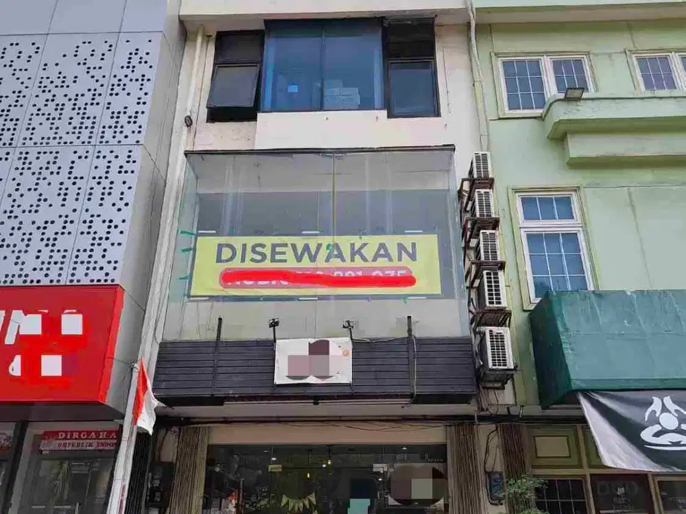 Ruko Sewa 4 Lantai Pinggir Jalan Aktif di Sunter, Jakarta Utara
