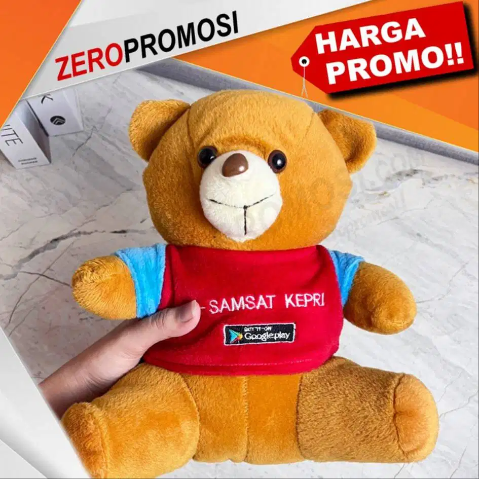 Boneka Maskot Custom Logo untuk Souvenir Branding Perusahaan