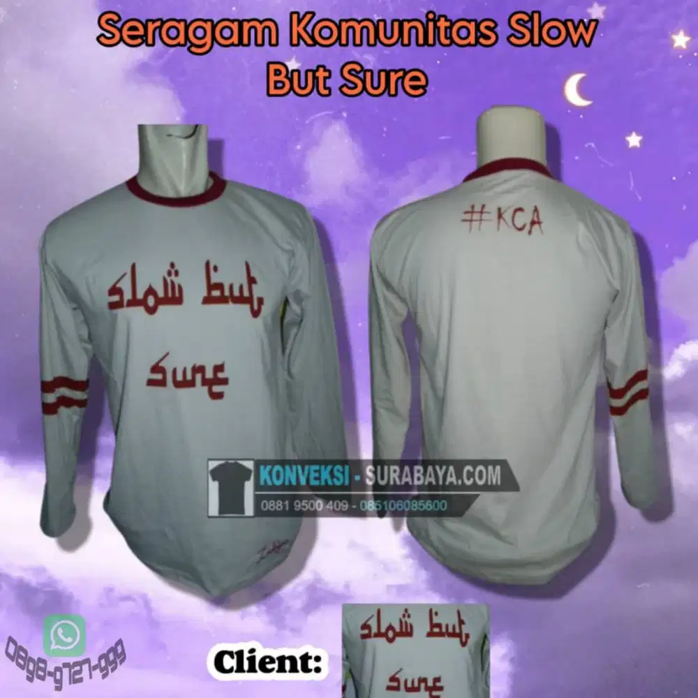 Pusat Pesan Kaos Seragam Komunitas SBY - Bisa Bordir Komputer & Sablon