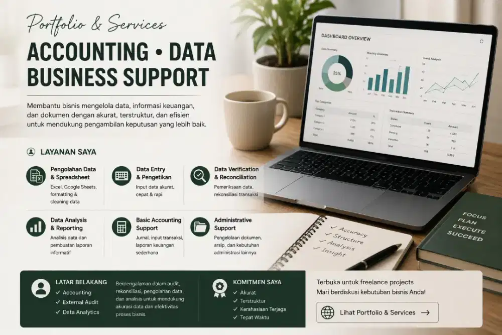 Jasa Freelance Accounting & Data Support