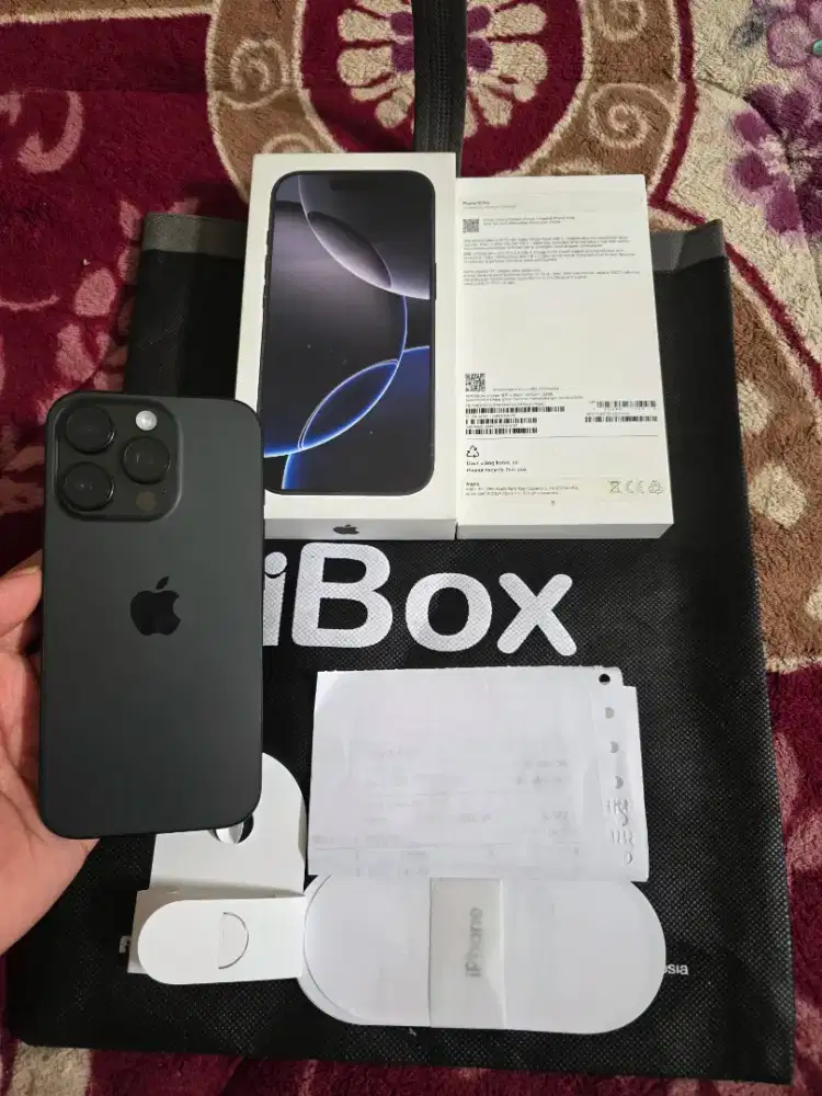 iphone 16 pro 128gb resmi iBox,unit mulus like new, fulset original