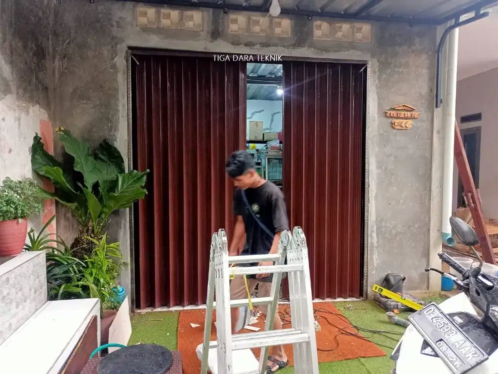 Tukang Folding Gate Pintu Garasi - Bisa Custom Ukuran