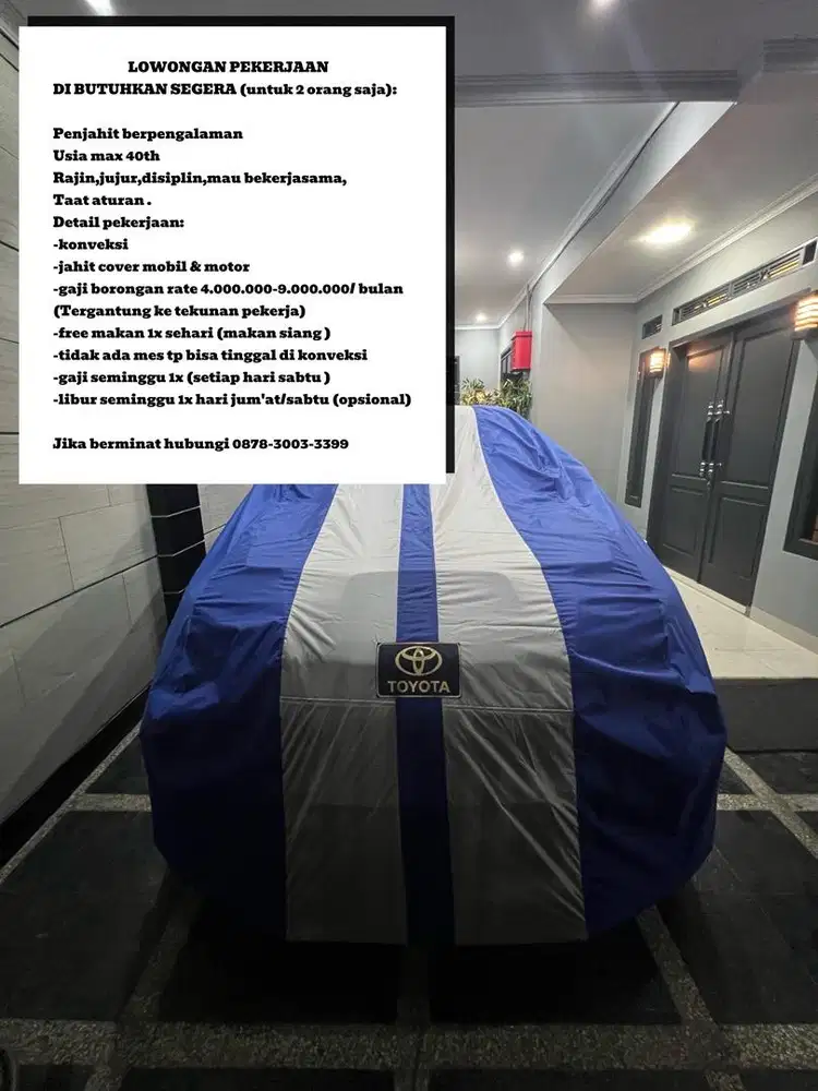 LOWONGAN KERJA KONVEKSI