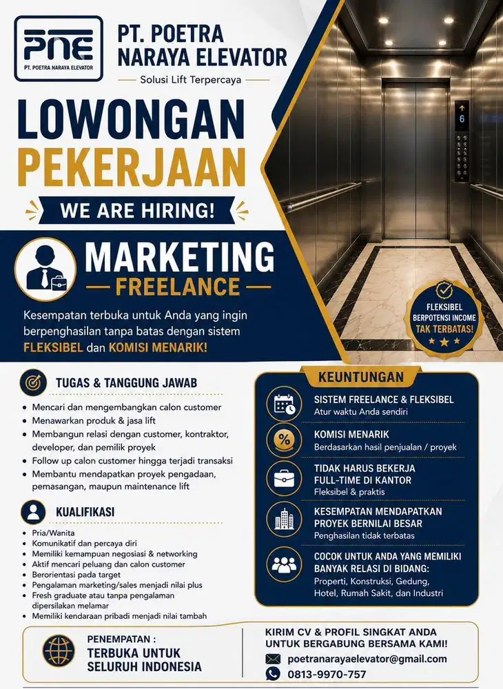 MARKETING FREELANCE SELURUH INDONESIA