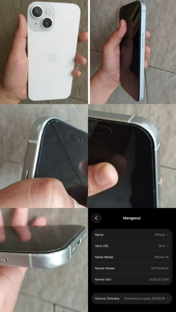 Iphone 15 Sierra Blue 128GB, ex.IBOX