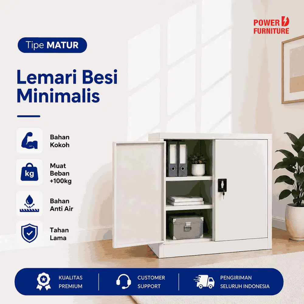 Tipe MATUR - Lemari Besi Pendek | Lemari Arsip Besi Pendek