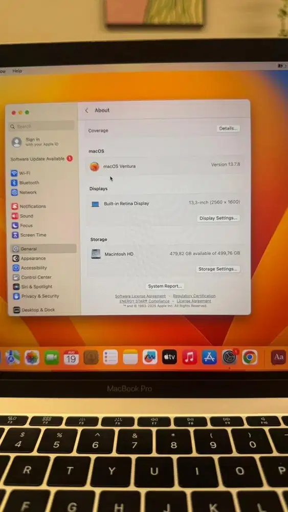 Macbook Pro 2017 Non TB 16/512 13 Inch i5