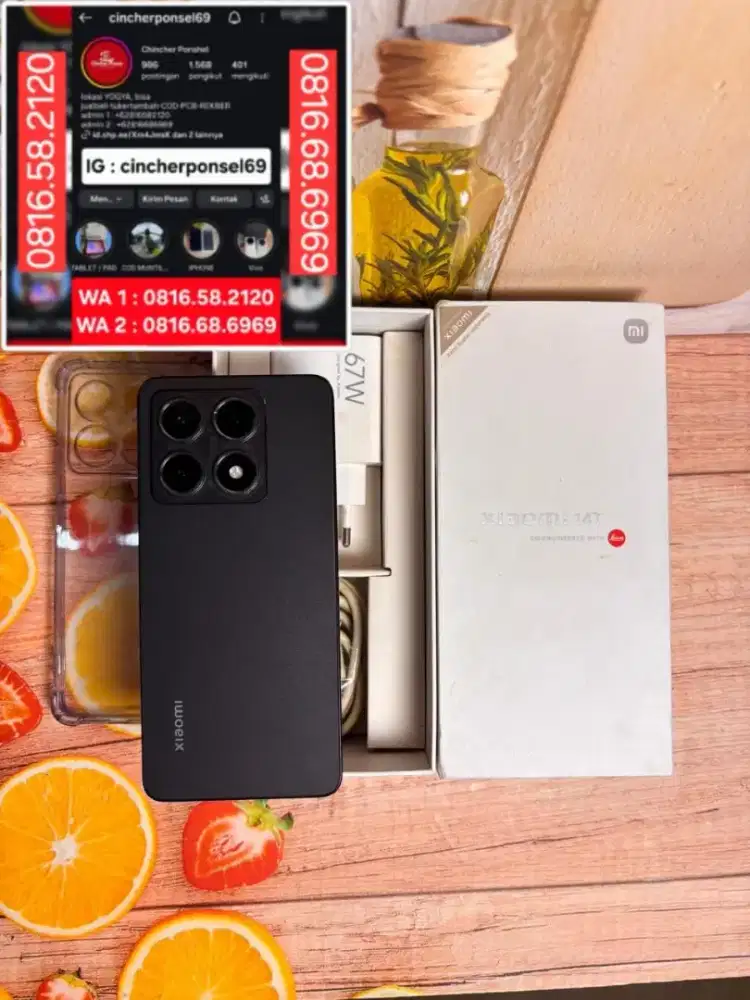Jual hp Xiaomi 14T 5g 12/512 garansi panjang 02 2027