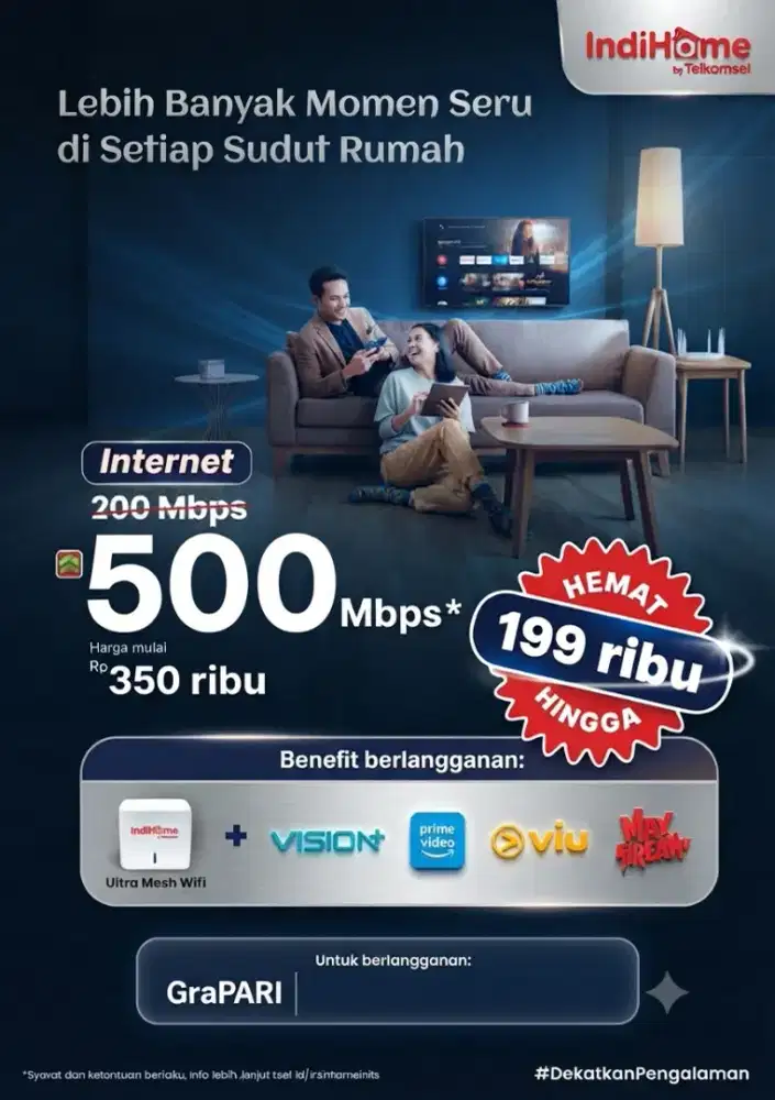 Wifi Murah Medan Kecepatan 500mbps