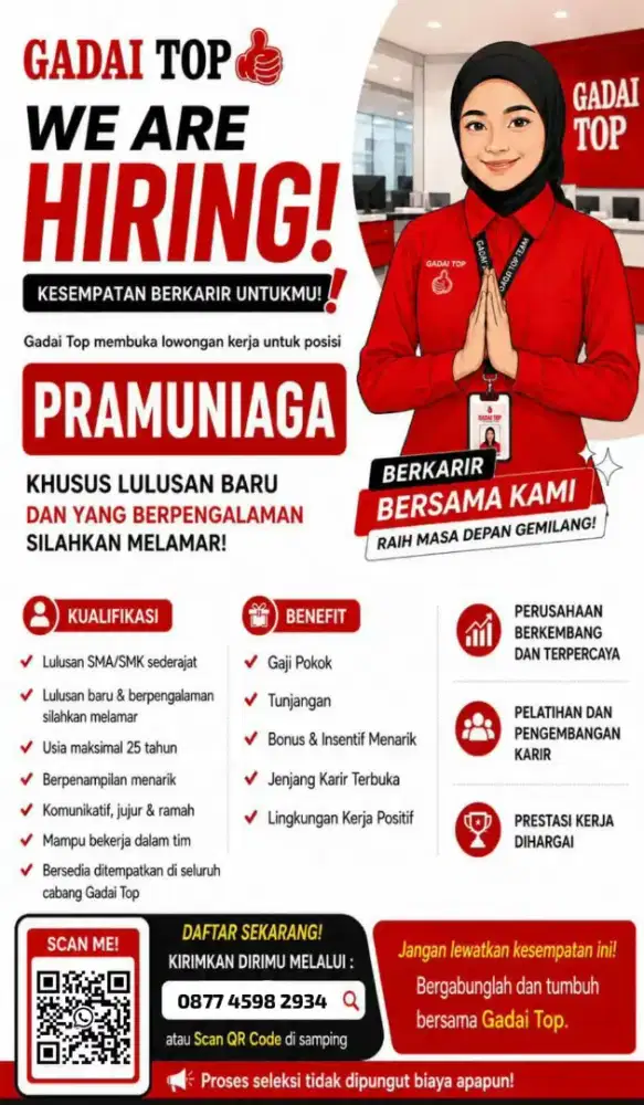 LOWONGAN KERJA GADAI TOP
