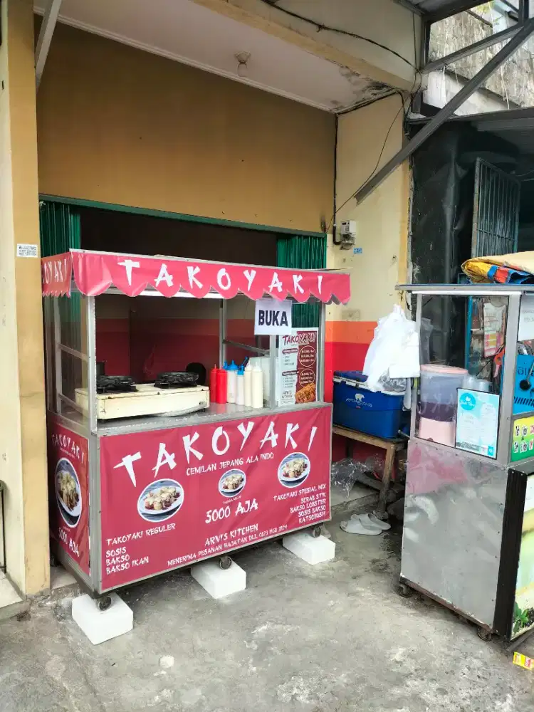 DIJUAL GEROBAK TAKOYAKI