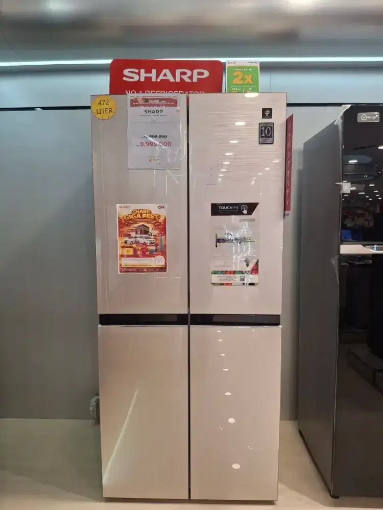 Kredit kulkas side by side Sharp. gratis antar area cimahi
