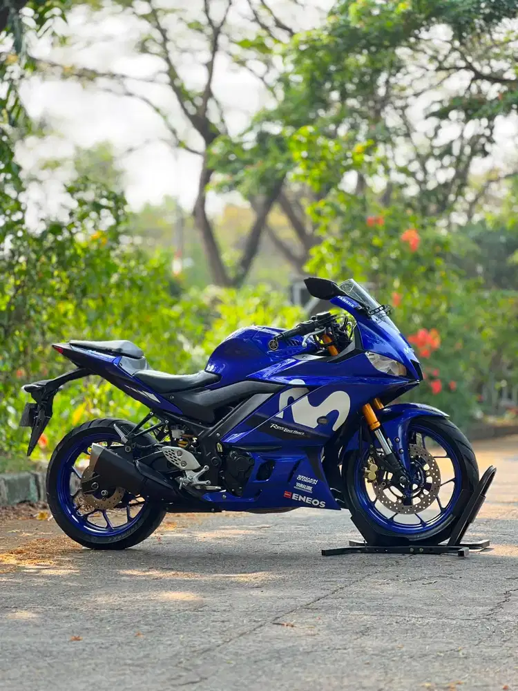 YAMAHA NEW R25 BIRU MOVISTAR 2018 KM LOW PAJAK PANJANG FULL ORI