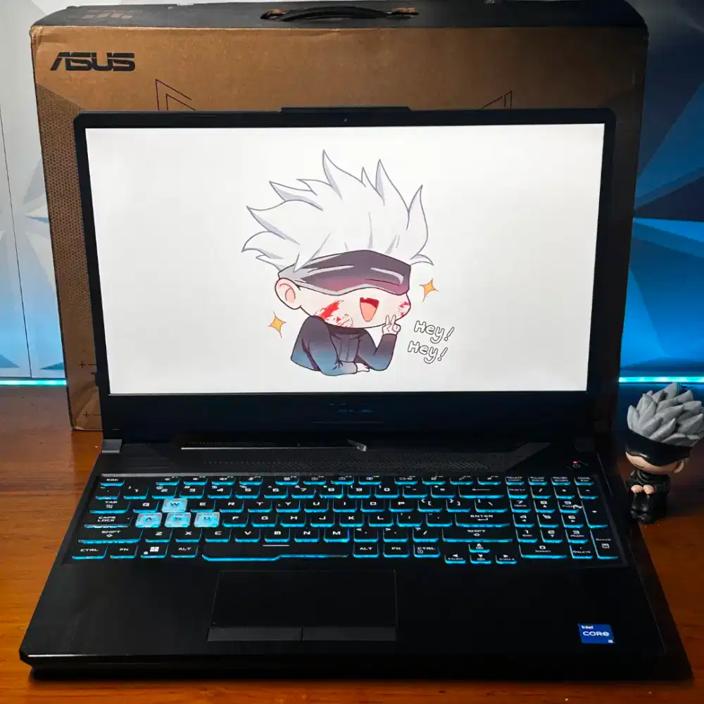 Asus TUF F15 Full Set Core i5 11400H
RTX 3050 ⁠RAM 8GB DDR4
NVMe 512GB